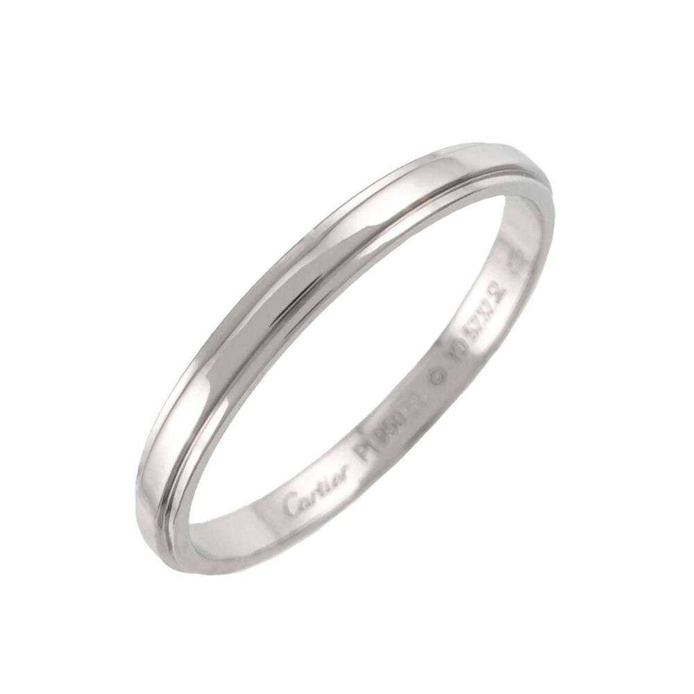 Cartier d Amour Ring #58, 2.4mm wide, Platinum.